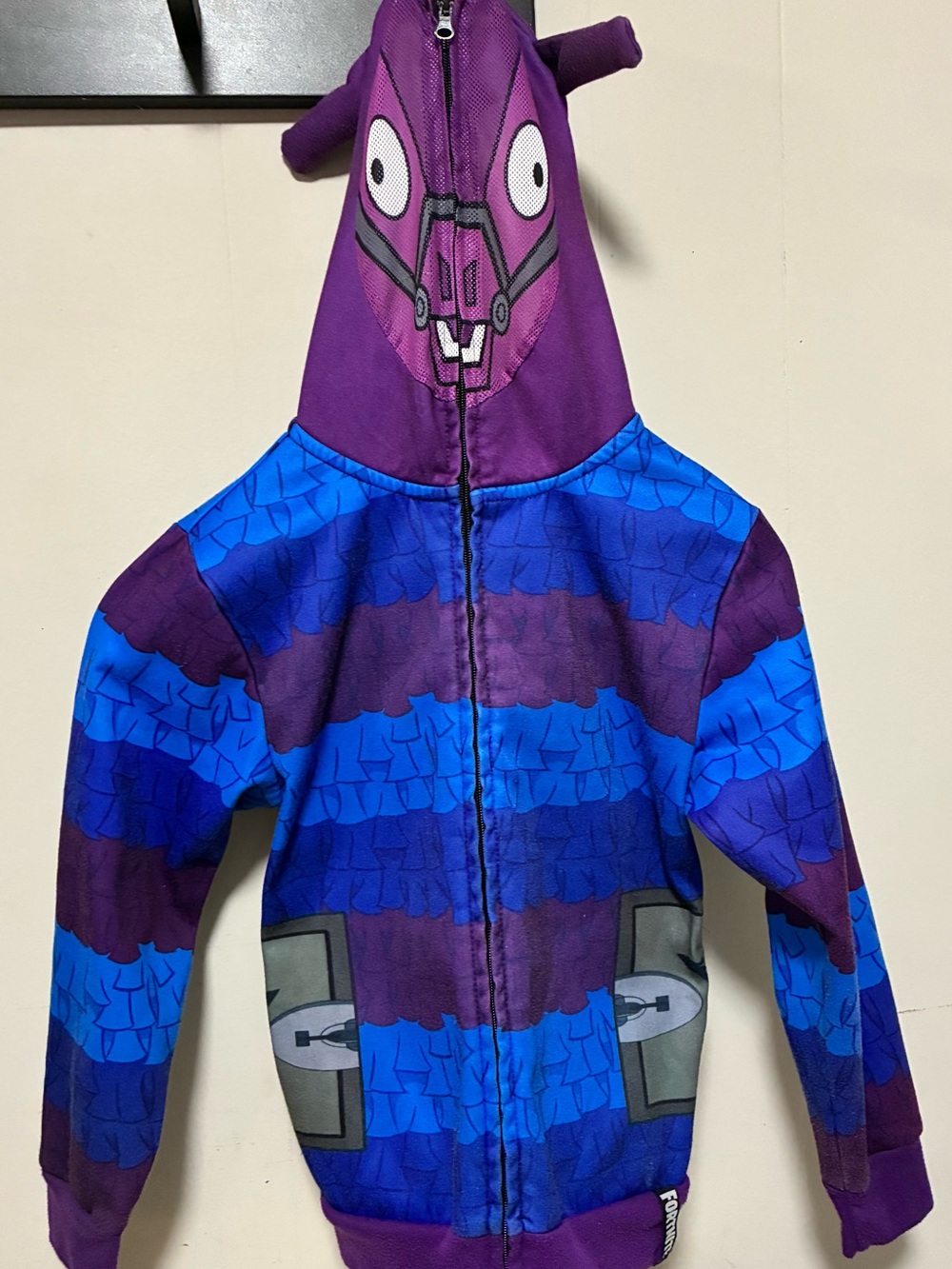 Boys Fortnite Jacket with Hood. Size M.